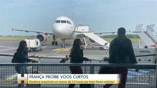 França proíbe voos domésticos de curta duração