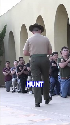 USMC Boot Camp Day 1: Recruit Faces the Drill Instructor