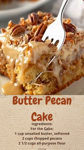 7.8K views · 49 reactions | Butter Pecan Cake | Cakecrafted Recipes | Facebook