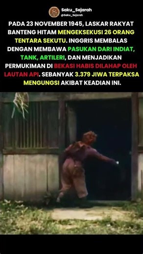 BEKASI LAUTAN API?? Bukti nyata perlawanan rakyat bekasi melawan agresi sekutu #sejarah #perang