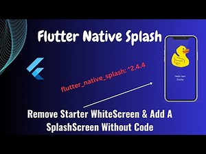 How to Add a Native Splash Screen in Flutter | Step-by-Step Guide 🚀
