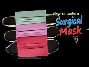 How to Fold Face Mask | Surgical Mask | with Paper at Home : Easy Origami