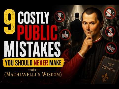 9 Costly Public Mistakes You Should Never Make (Machiavelli’s Wisdom)