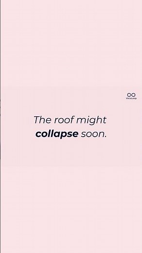 How to Pronounce “collapse” + Meaning | IELTS Band 6 Verb #Shorts