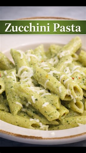 Zucchini Pasta Recipe 💚 Easy Healthy Pasta at Home | #shorts #pasta #recipe