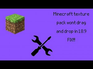 Texture Pack wont drag and drop FIX!! - Minecraft Java