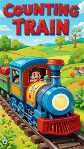 Counting Train 🚂 1-10 Journey | Animation Cartoon | #animation #kidslearning