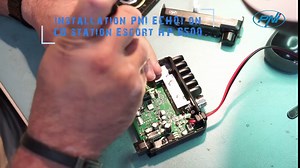 CB PNI 6550 Radio Station with PNI ECH01 Installed, multistandard, 4W, AM-FM, 12V, ASQ, with Echo Mode