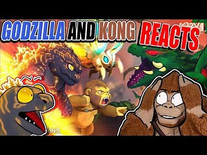Godzilla Reacts| Baby Godzilla, Kong, Mothra vs. Biollante – Animation 7