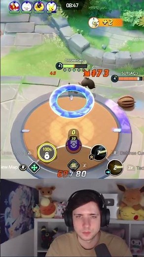 SKWOVET vs SWINUB | #pokemonunite #pokemon #shorts