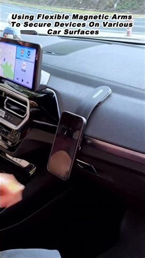 Using Flexible Magnetic Arms To Secure Devices On Various Car Surfaces