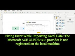 Fixing Error While Importing Excel Data "Microsoft ACE OLEDB 12.0 provider is not registered"