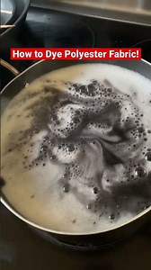 The ONLY fabric dyeing video you need to watch😱How to dye Polyester #shorts