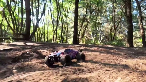 Pink Remote Control Car for Girls, 1:18 Fast rc Cars for Girls with 40+ KM/H 4WD Off-Road rc Truck, Includes 2 Rechargeable Batteries, 8 9 10 11 12 13 Year Old Girl Gifts