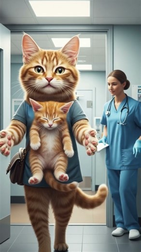 Baby Orange Kitten Gets Sick After Playing All Day 😿🌿🏥