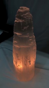 Selenite Skyscraper Lamps are back in stock! WHOHOO!! You can shop for them on our website here https://bit.ly/HCNSELEV There is just something amazing about Selenite when it lights up. It takes your breath away and these are a must for any room 😁 Stock is limited to get them while you can!!! | Healing Crystals