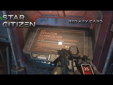 SUPERVISOR RED KEY CARD STAR CITIZEN