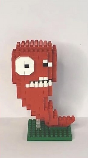 PLANTS vs ZOMBIES JALAPENO LEGO Micro Bricks Build 🧟‍♂️🌶 PvZ Chili Pepper Stop Motion Animation