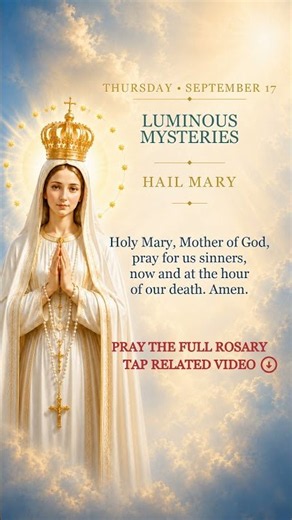 Pray One Hail Mary With Us 🙏 | Luminous Mysteries