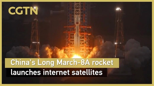 China's Long March-8A rocket launches internet satellites
