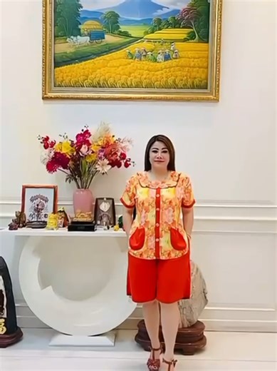 Setelan pendek bunga variasi kancing saku#onesetwanita#setelanpremium #setelancantikpremium#gajiansale