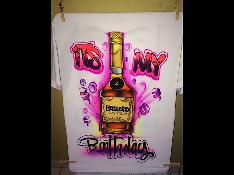 (AIRBRUSHING) how to heat press and cure your t-shirts !