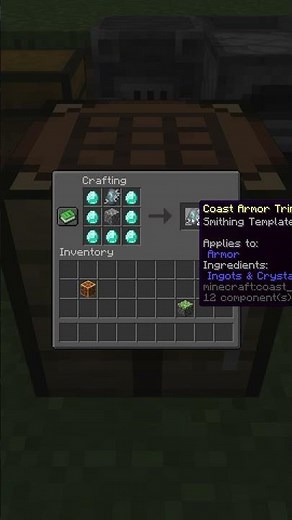 duplicate the Coast armor trim in Minecraft survival.