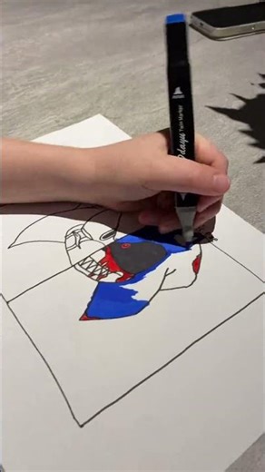 Half sonic half sonic.exe #colouring #art #sonic