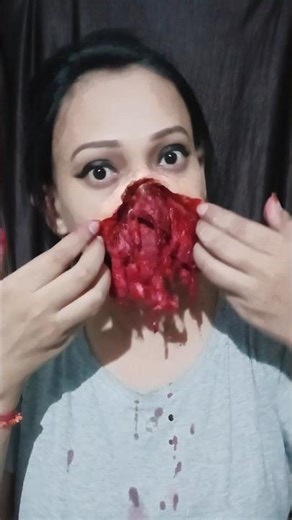 Easiest Exploded Face SFX Makeup Tutorial 👻