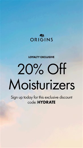 For a limited time, get 20% off hydration heros! Plus, claim your FREE gifts and deluxe minis with qualifying purchase. | Origins | Facebook