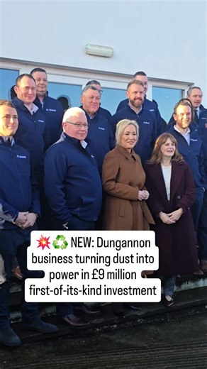 💥♻️ NEW: Dungannon business turning dust into power in £9 million first-of-its-kind investment ✅️ A £9 million investment by O&S Doors to install a biomass-fuelled Combined Heat and Power (CHP) system will make it the first business in Ireland to install the technology. The system will convert MDF dust, normally transported off-site for processing in Europe or sent to landfill, into around 6.3 million units of energy to power heating and manufacturing processes. Chief Reporter James Gould got a