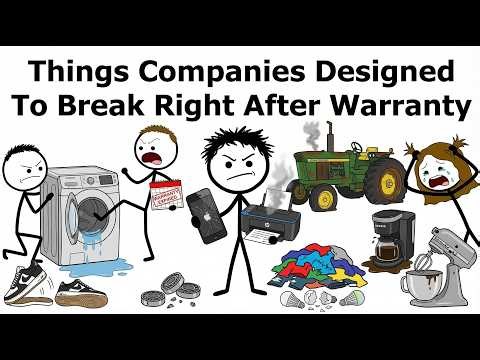 Things Companies Designed To Break Right After Warranty
