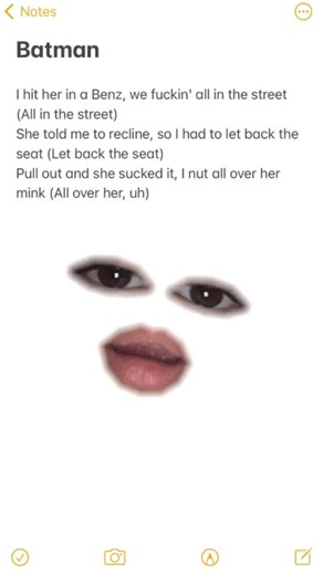 Batman Song Lyrics Displayed Clearly