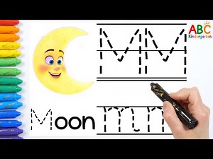 Learn the letter M while playing hide-and-seek with moon | Alphabet puzzles | English preschool