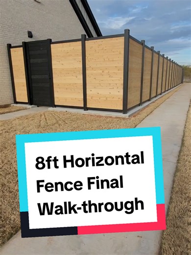Custom 8ft Tall Horizontal Fence Installation Guide