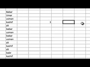 Countif Formula of Excel Class 7 in Urdu and Hindi by Babar786.com