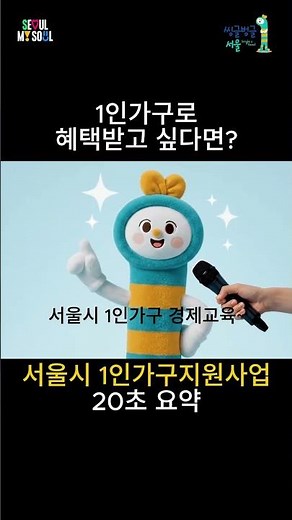 서울시 1인가구 지원사업 20초 정리!