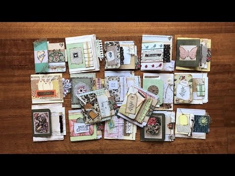 Scrappy Staggered Booklets for Junk Journals - DIY Ephemera PART 7