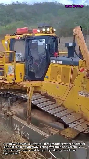 Komatsu D155AX Bulldozer Terrain Land Clearing #worker #process #bulldozer #heavyequipment