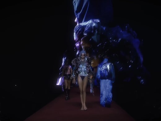 Diesel Spring Summer 2024 💙💜🩵 #diesel #fashion #model #runway #modelwalk