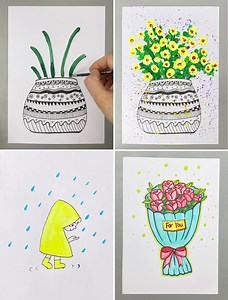 10K views · 500 reactions | Awesome DIY Painting Tricks for Kids to Try! | Art & Craft | Facebook