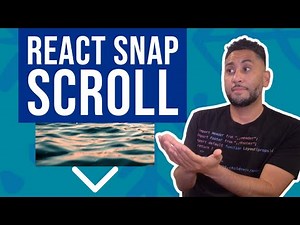 Make full viewport sections snap scroll in React (scroll to sections on click, animation, more)