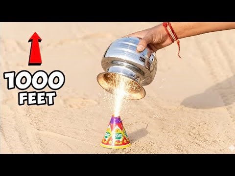 🔥 1000 Feet Fountain Experiment 💥 | Crazy Science Test with Fire Pot & Water!