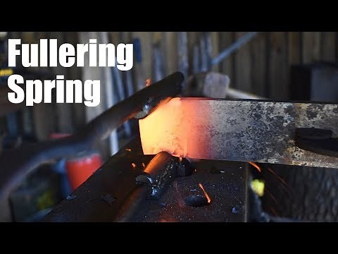 Blacksmithing - Fullering Spring Swage