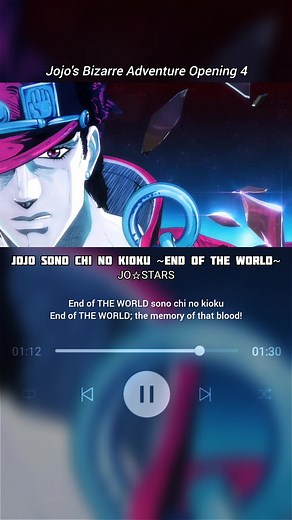 Jojo Sono Chi no Kioku ~END OF THE WORLD~ | Opening 4