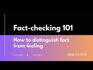 Fact-checking 101: How to distinguish fact from feeling