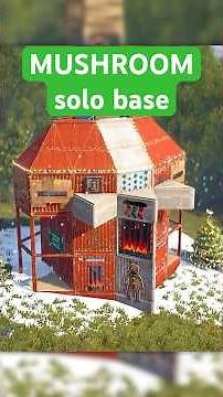 MUSHROOM Base for SOLO with HIDDEN TURRETS - rust base design