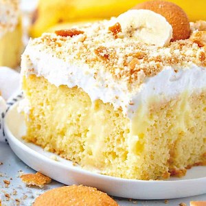 Banana Poke Cake