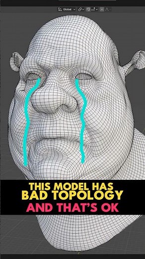 This model has terrible topology and thats ok