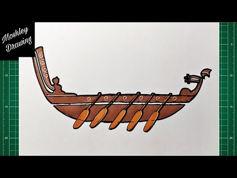 How to Draw a Maori Waka Canoe